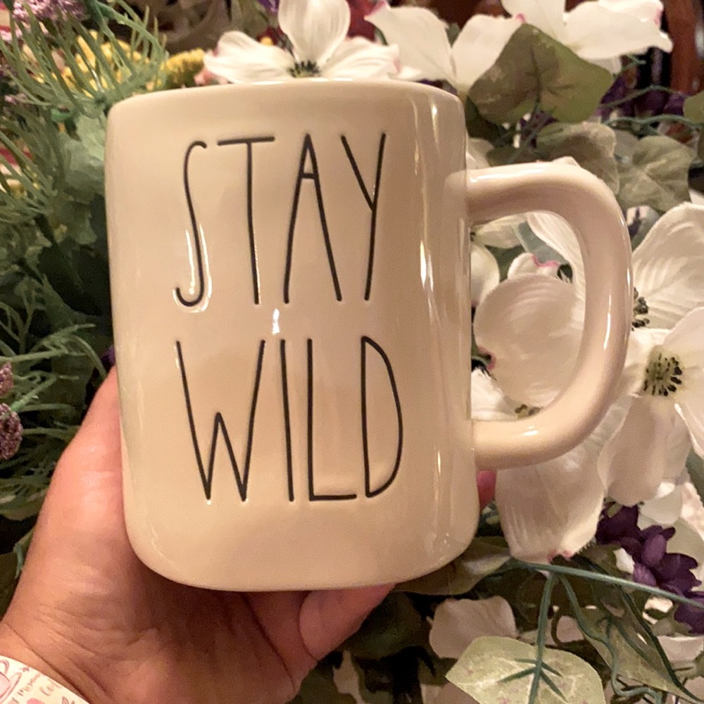Hard to find Rae Dunn coffee mug “stay Wild”